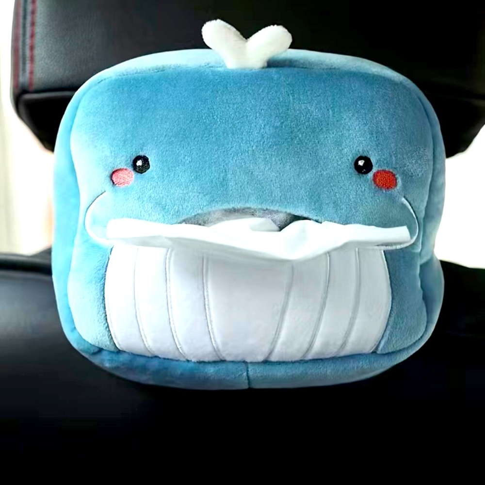 Plush Cute Cartoon Tissue Box Tissue Holder Tissue Container For Car